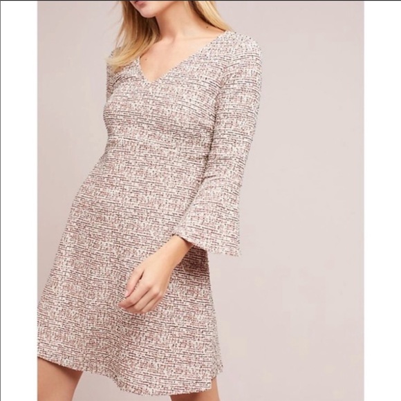 Maeve Dresses & Skirts - Maeve Susie Boucle Tweed Trumpet Sleeve dress